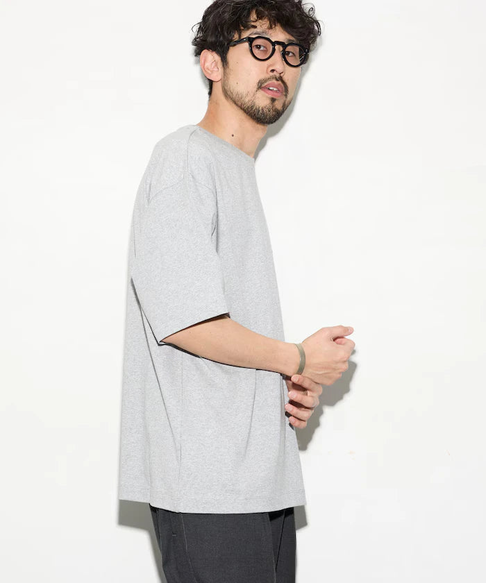 6 Ounce Front Logo Embroidered Crew Neck T-Shirt / One Point Design T-Shirt Left Chest Embroidery First Limited Edition