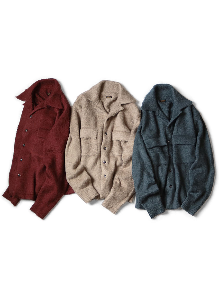 7G Shaggy Knit Board Shirt