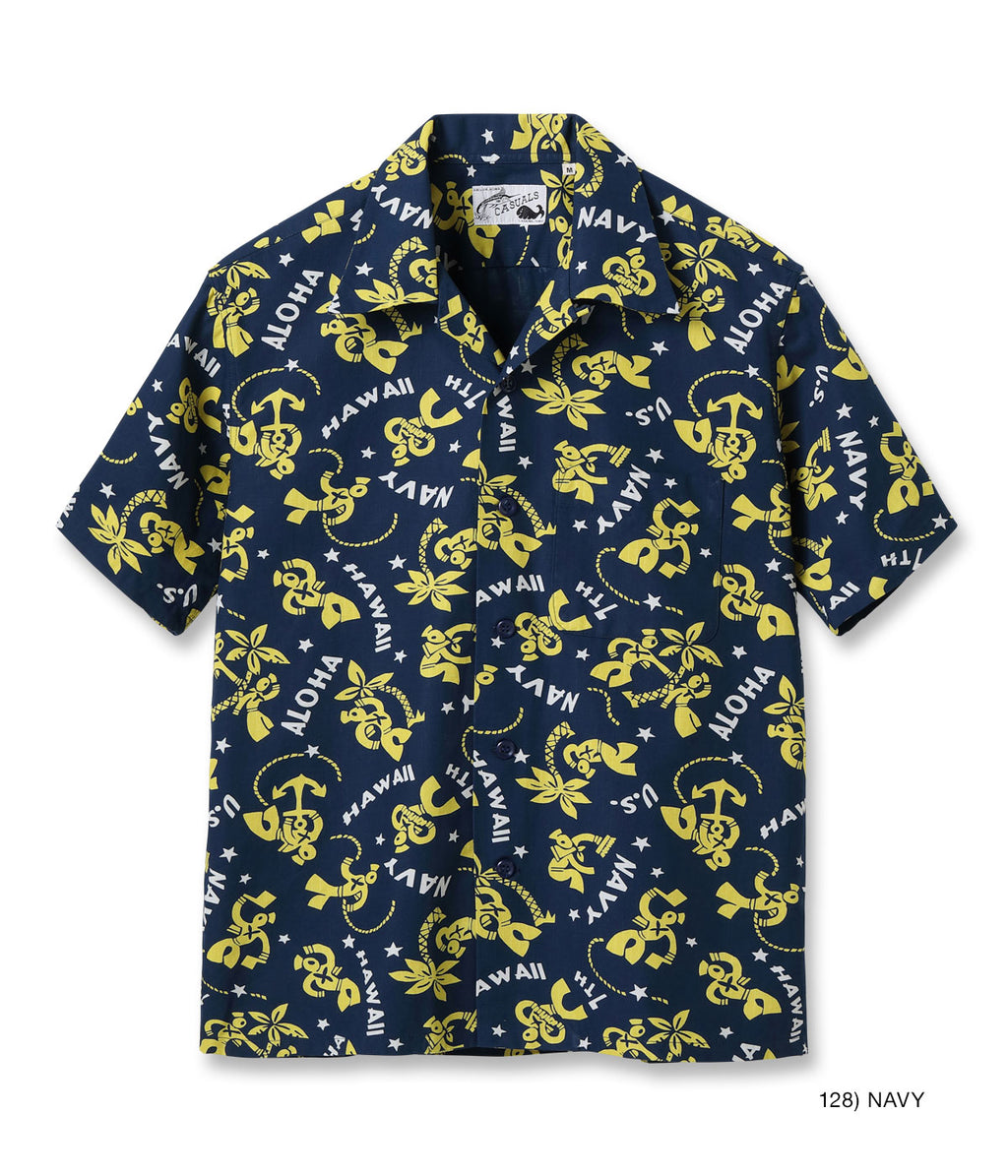 COTTON RIPSTOP OPEN SHIRT “SAILOR MOKU STARS”