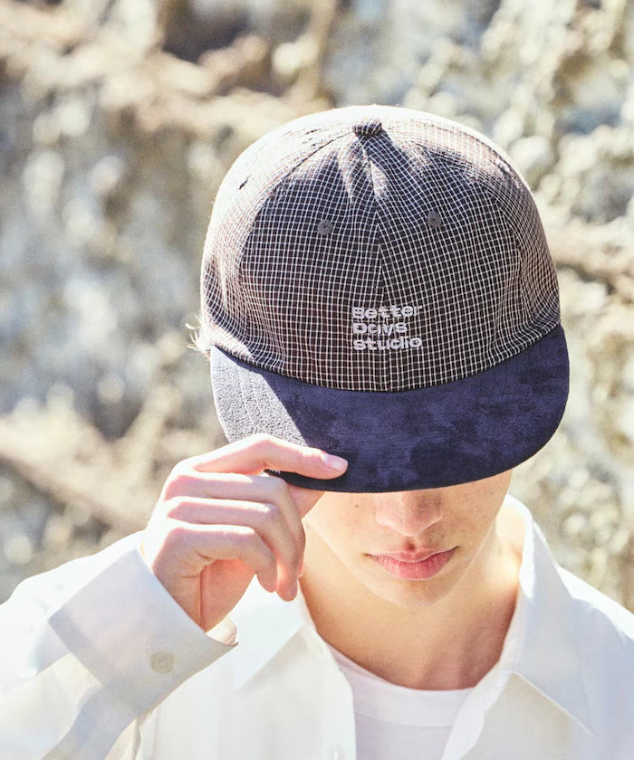 BetterDays Studio × FREAK'S STORE Two-Tone Flat Visor Check Cap