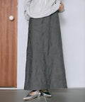 Flower Embroidery I-Line Easy Skirt