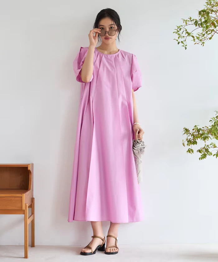Balloon Sleeve 2WAY Dress / 5 Minute Sleeve
