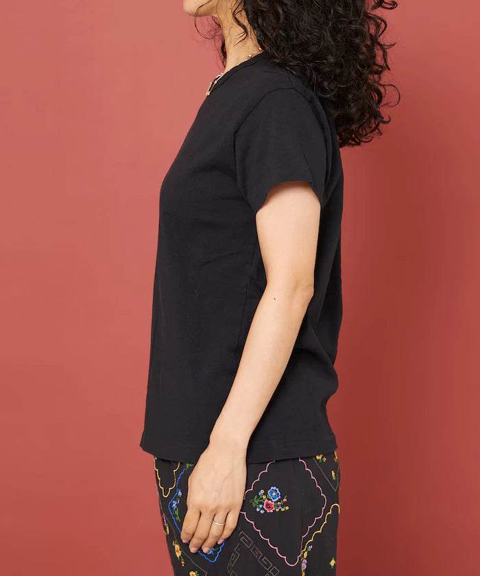 Oil Cut Processing Crew Neck T-Shirt