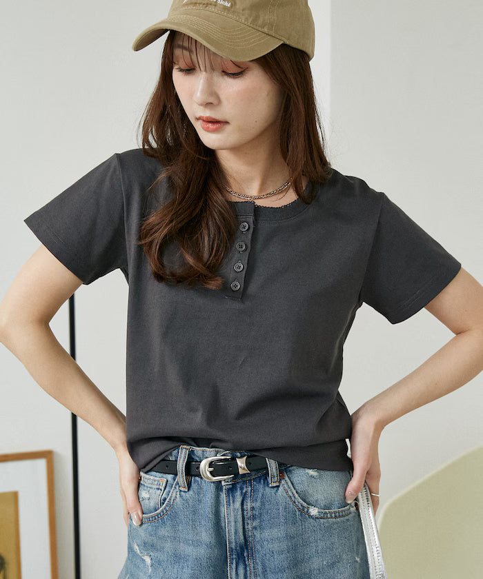 Picot Race Henry Neck T-Shirt Limited Edition