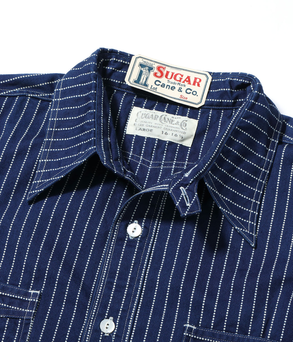 Fiction Romance 8.5oz. Wabash Stripe Work Shirt (Short Sleeve)
