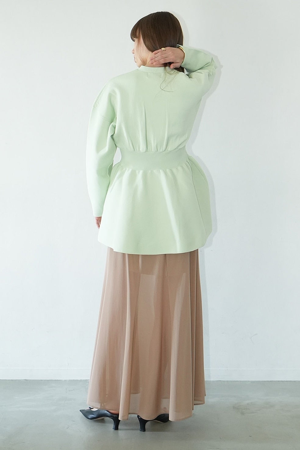 SHEER FLARE MERMAID SKIRT