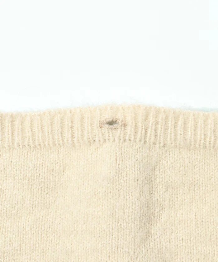 Alpaca Blend Bicolor Knit Vest