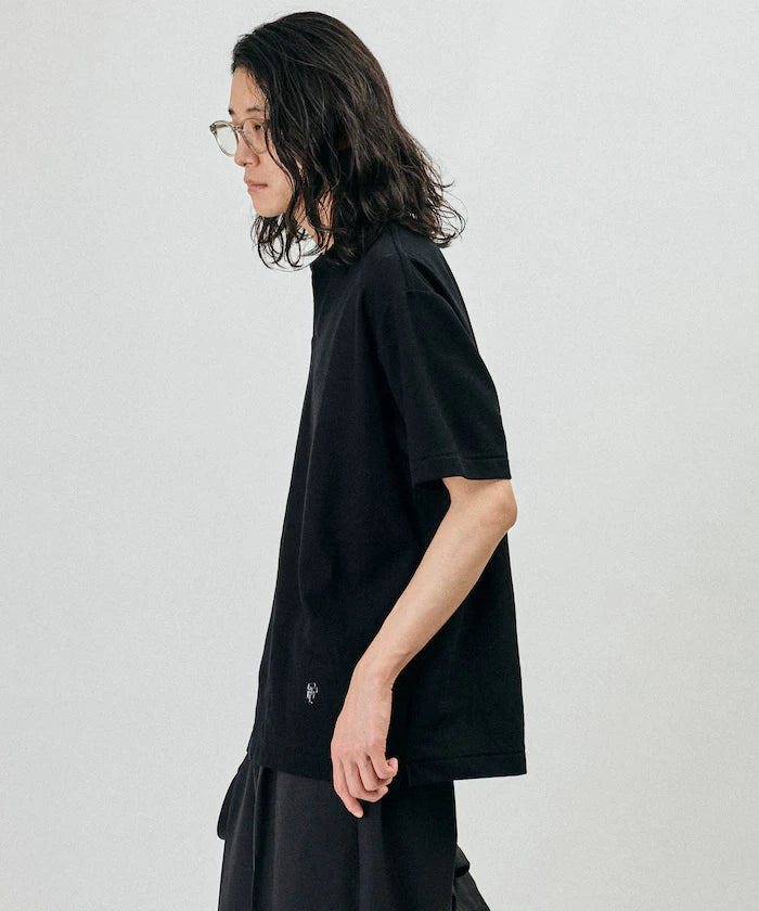 One Point Embroidered Pique Skipper Polo Shirt