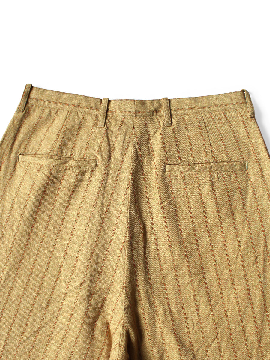 Cotton Linen Gibson Stripe IVY Short Pants
