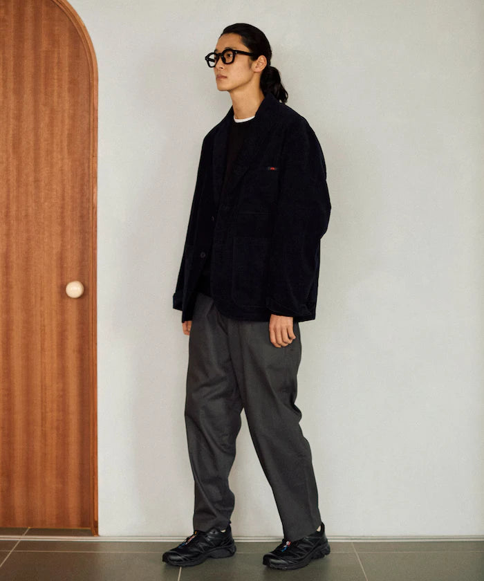 Wide Silhouette Drawstring Chino Pants / Tapered Silhouette Easy Chino Pants