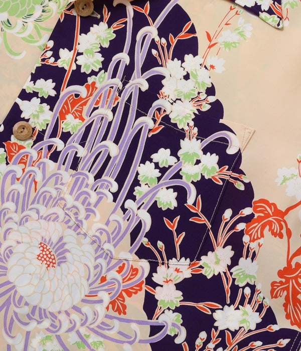 RAYON HAWAIIAN SHIRT “ROYAL FLOWER”