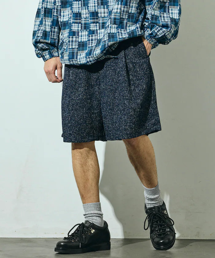 Summer Tweed Easy Wide Shorts / Compatible with Setup