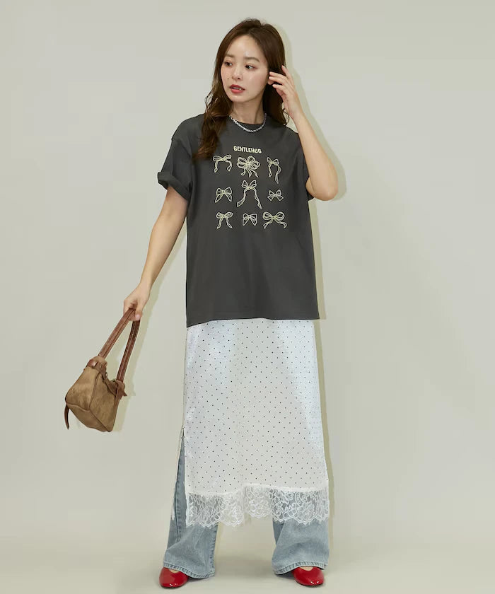 Ribbon Embroidery T-Shirt Limited Edition