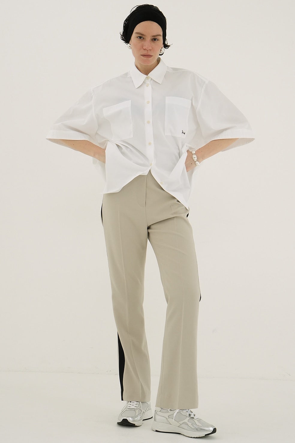 HIGH WAIST SIDE LINE PANTS