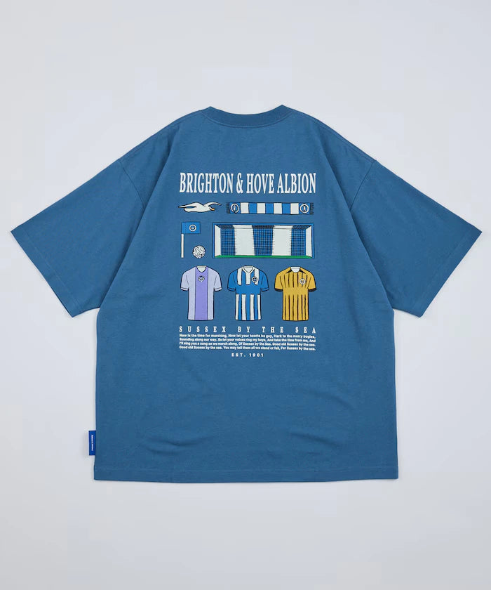 [Release on 5/22 12:00~] Brighton & Hove Albion FC - SEAGULLS UNIFORM GRAPHIC TEE