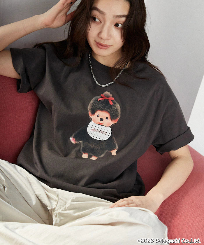 Monchhichi Mixed Material Docking T-Shirt Limited Edition