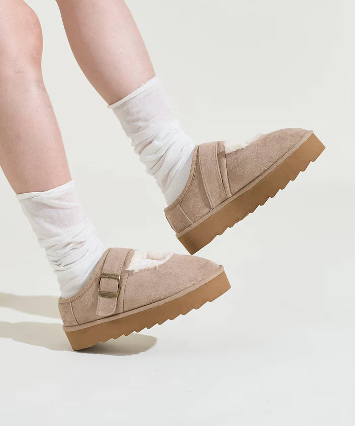 Thick Sole Eco Fur Mary Jane [Limited Edition]