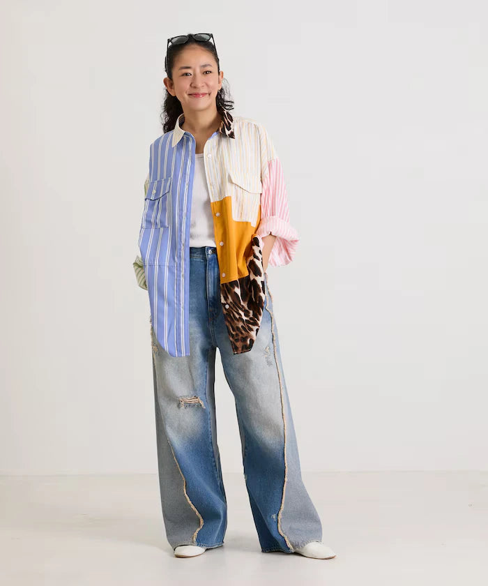 Patchwork Big Shirt