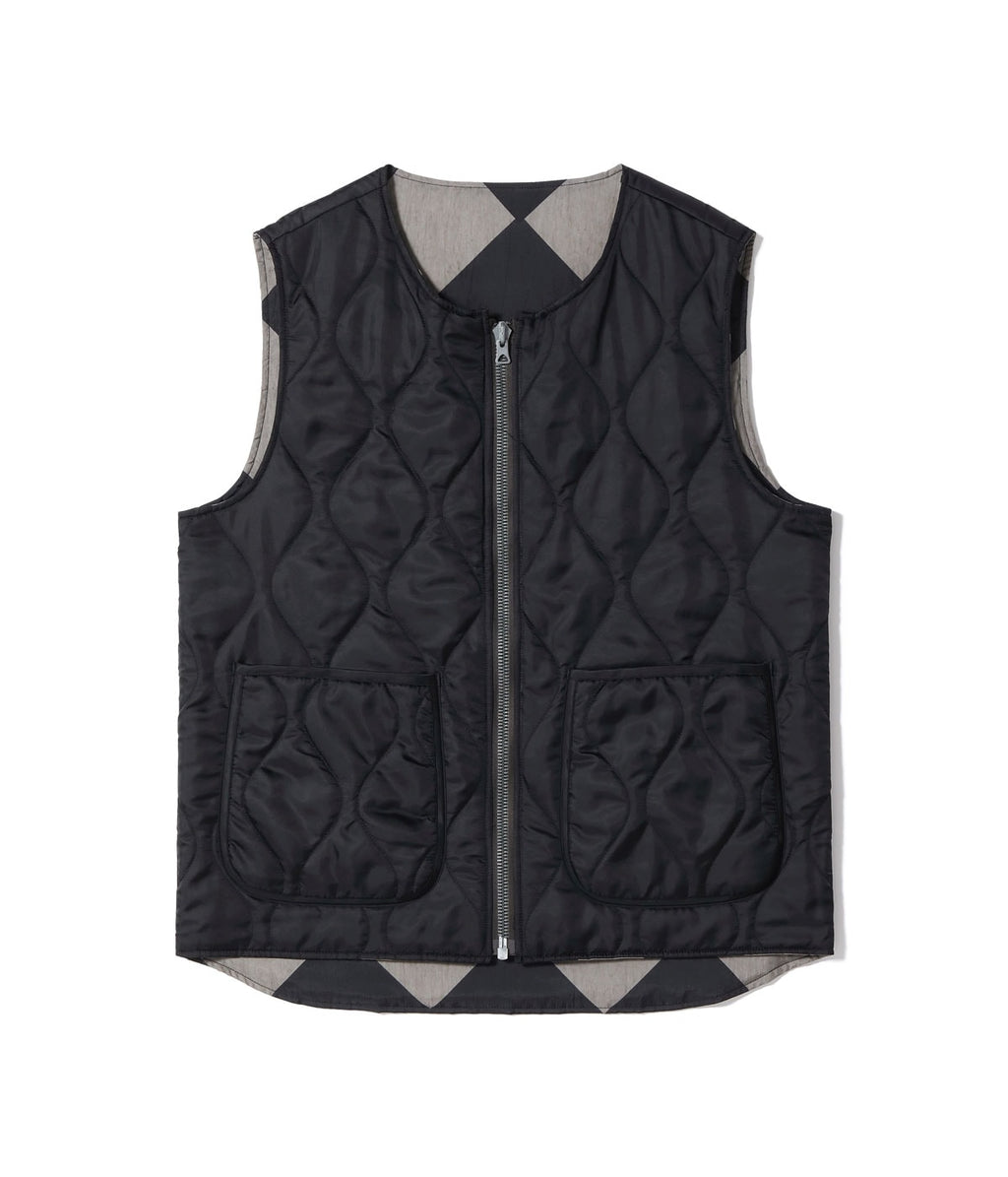 WILLIAM GIBSON COLLECTION BLACK LINE CREWMAN VEST (MOD.) REVERSIBLE