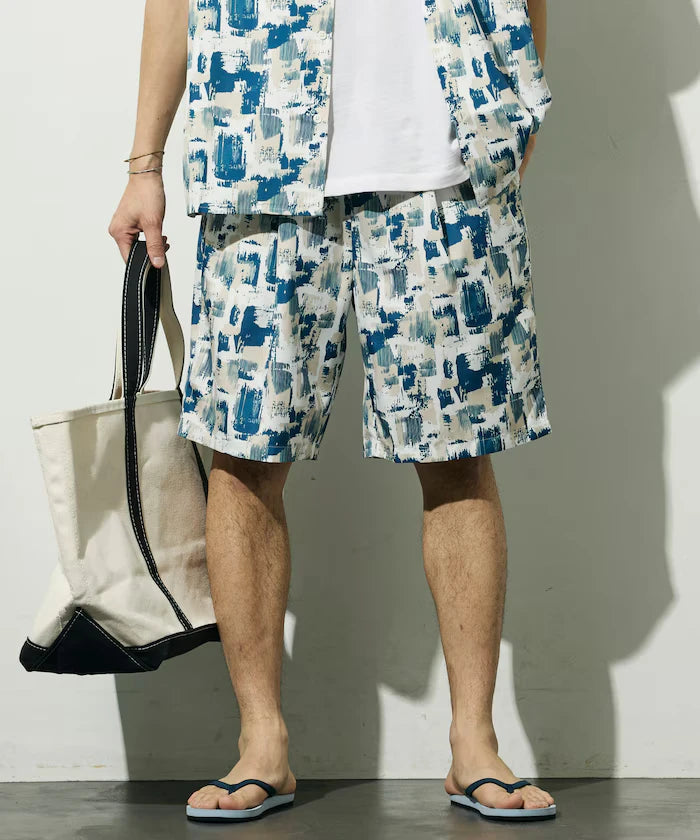 Pattern Easy Shorts / Allover Design Short Pants / Setup Compatible