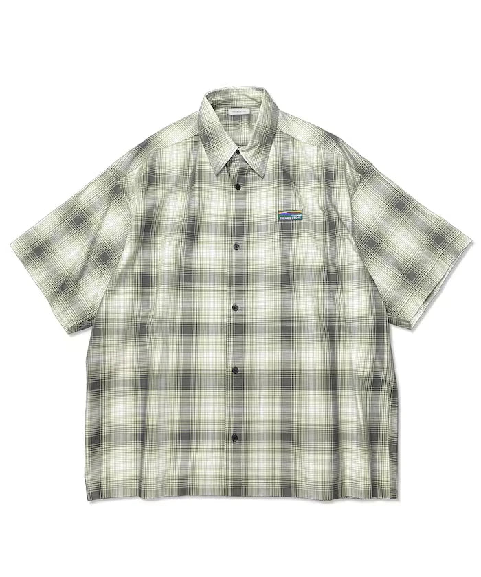 Relaxed Fit Regular Collar Short Sleeve Check Shirt