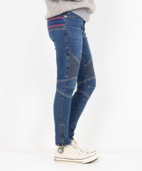 Box Logo Shirring Denim Pants