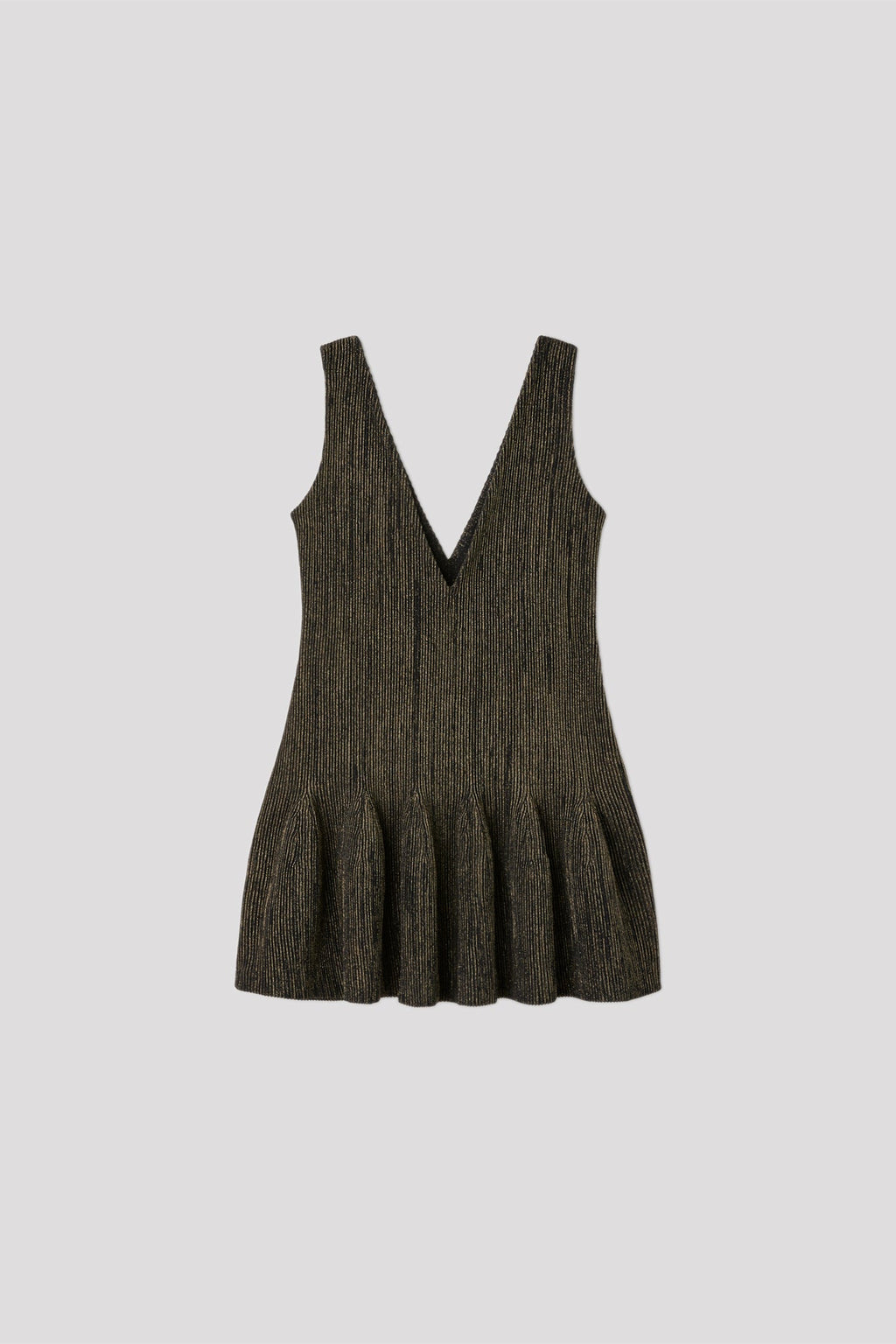 HYPHA V-NECK SLEEVELESS DRESS