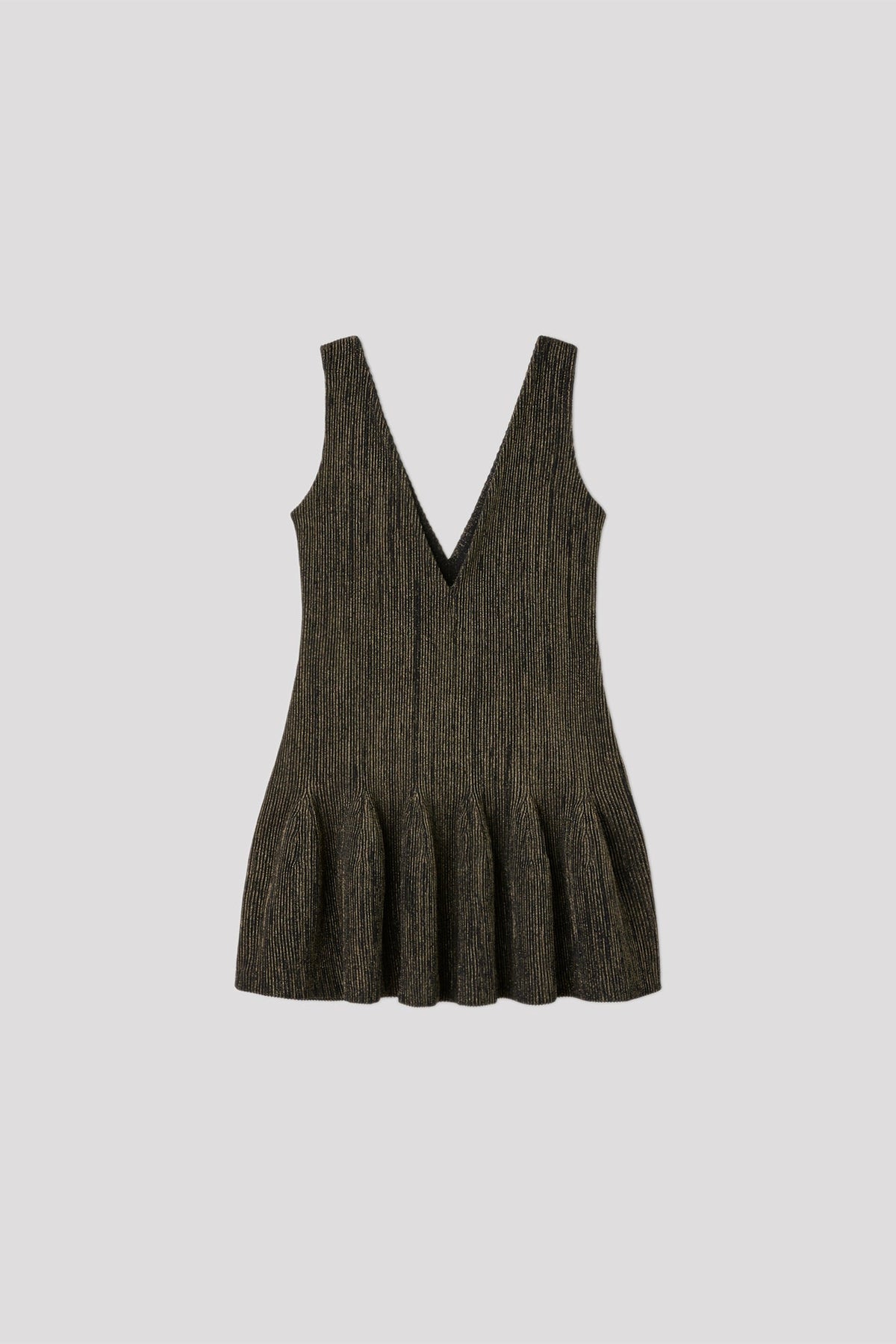 HYPHA V-NECK SLEEVELESS DRESS