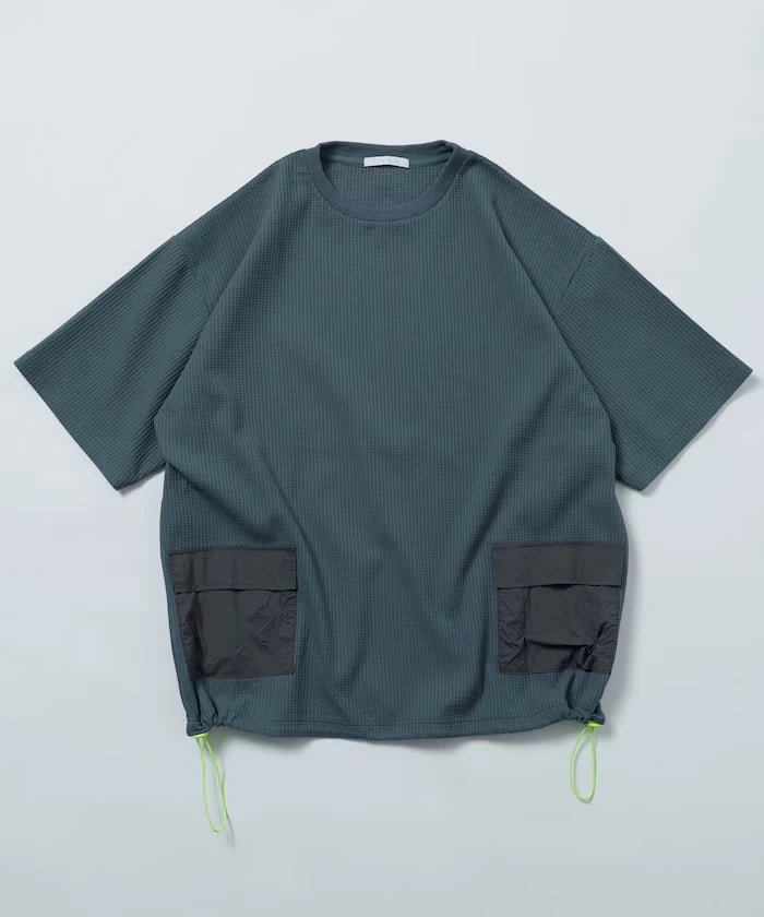 Side Pocket Spindle Tech Thermal Short Sleeve T-Shirt / Big Silhouette