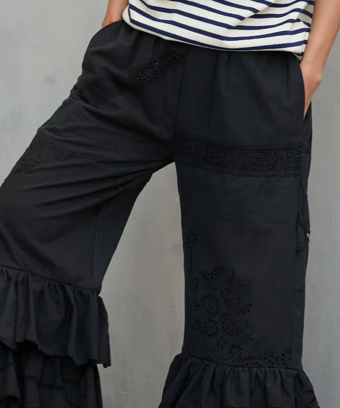 vintage lace tablecloth remake easy pants