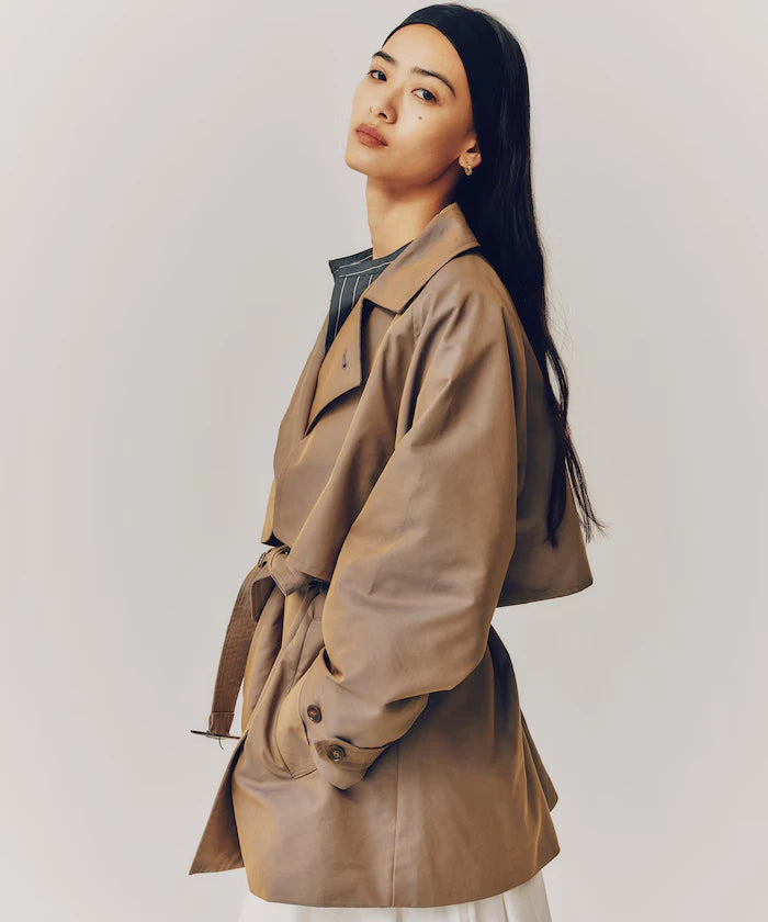 T/C Chambray Short Trench Coat