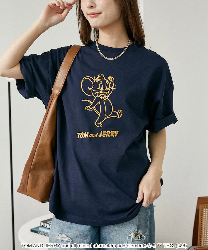<Functional Material> TOM AND JERRY Graphic T-Shirt Limited Edition