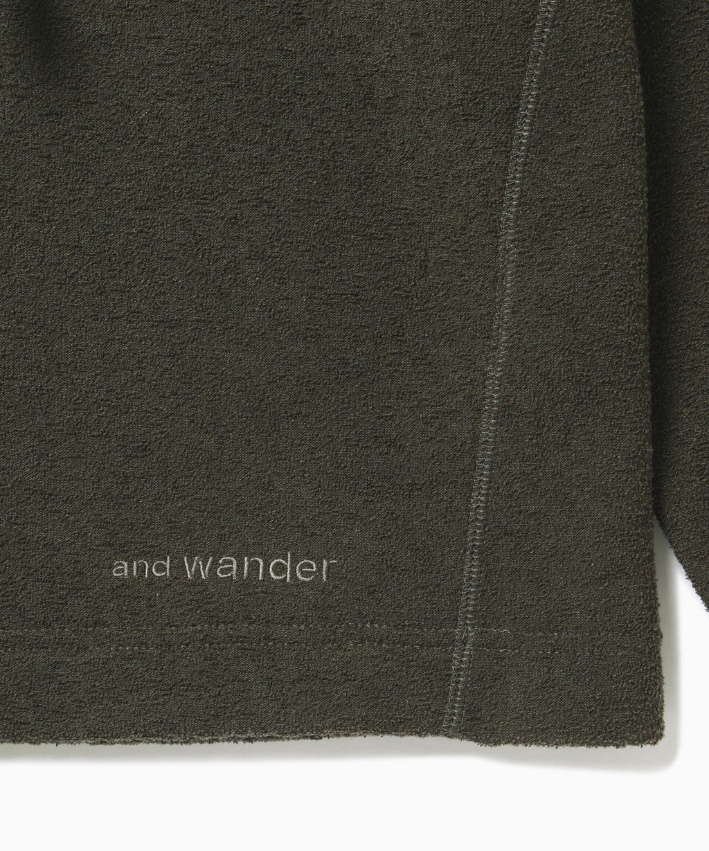 PE warm pile crew neck