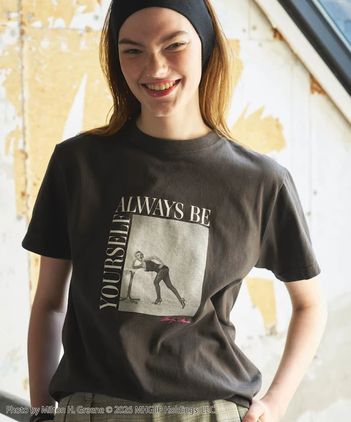 Marilyn Monroe Short Sleeve Monochrome Photo T-shirt