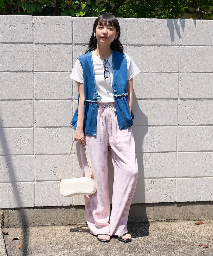 Peplum Gathered Vest <Set Up Compatible>