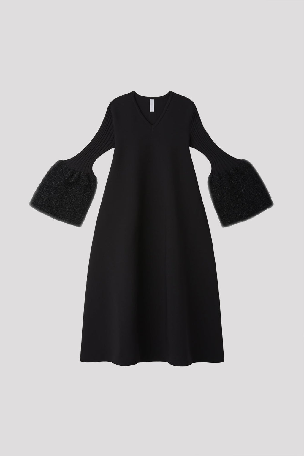 POTTERY REEF LUXE LONG BELL SLEEVE FLARE DRESS