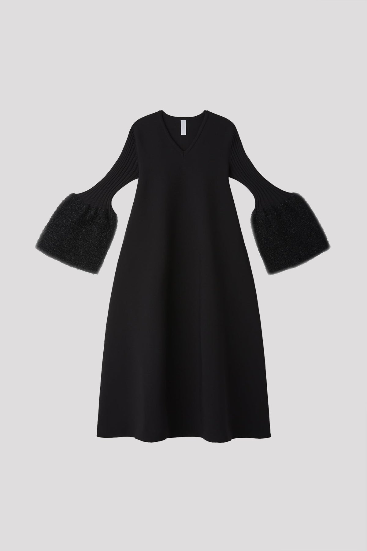 POTTERY REEF LUXE LONG BELL SLEEVE FLARE DRESS