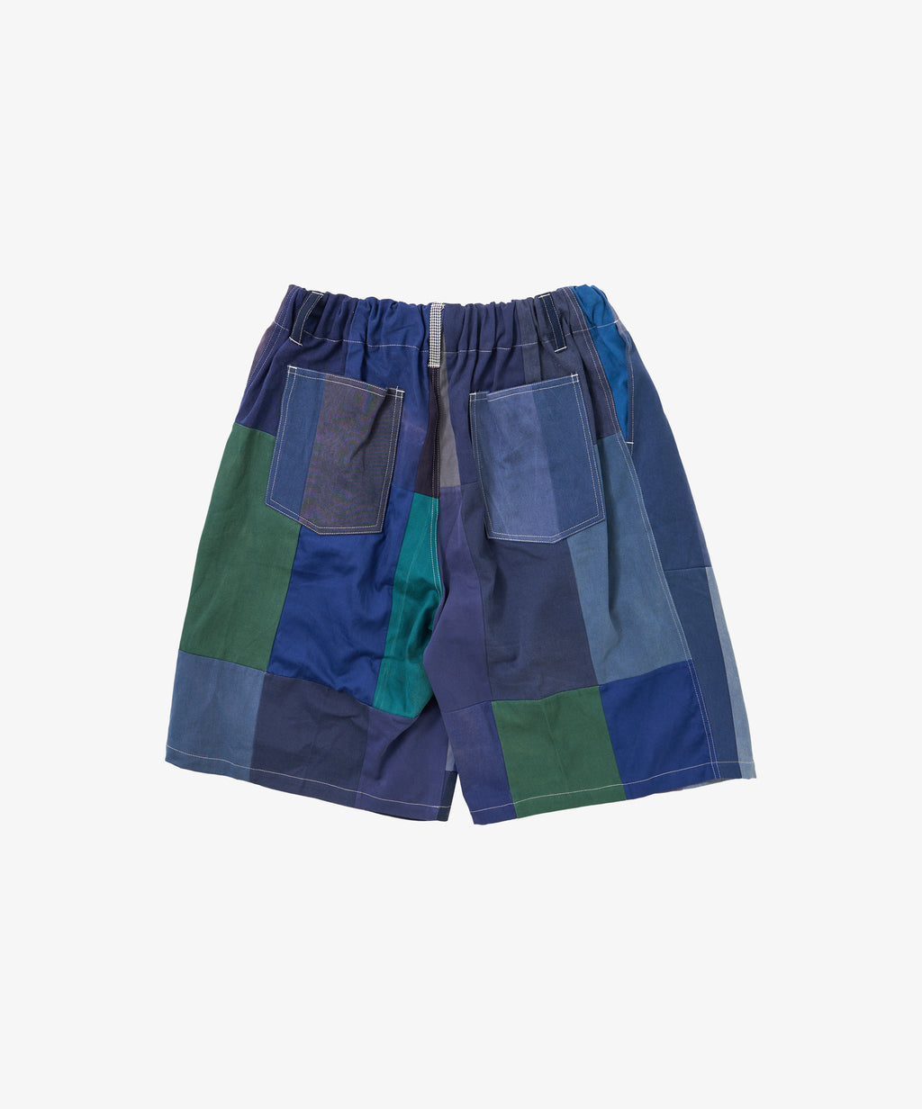 circular shorts bleu de travail one