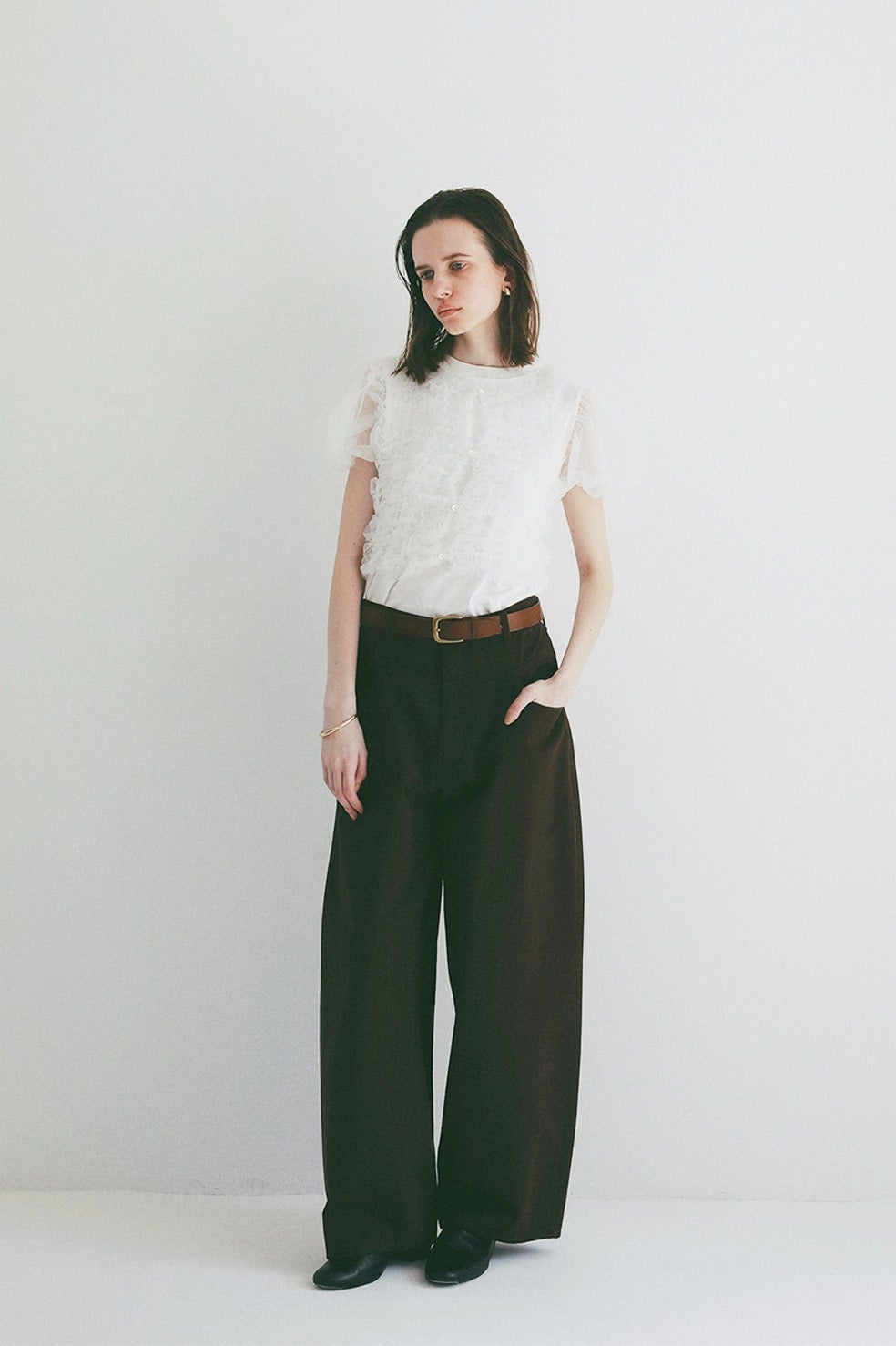 TULLE VEST LAYERED TOPS