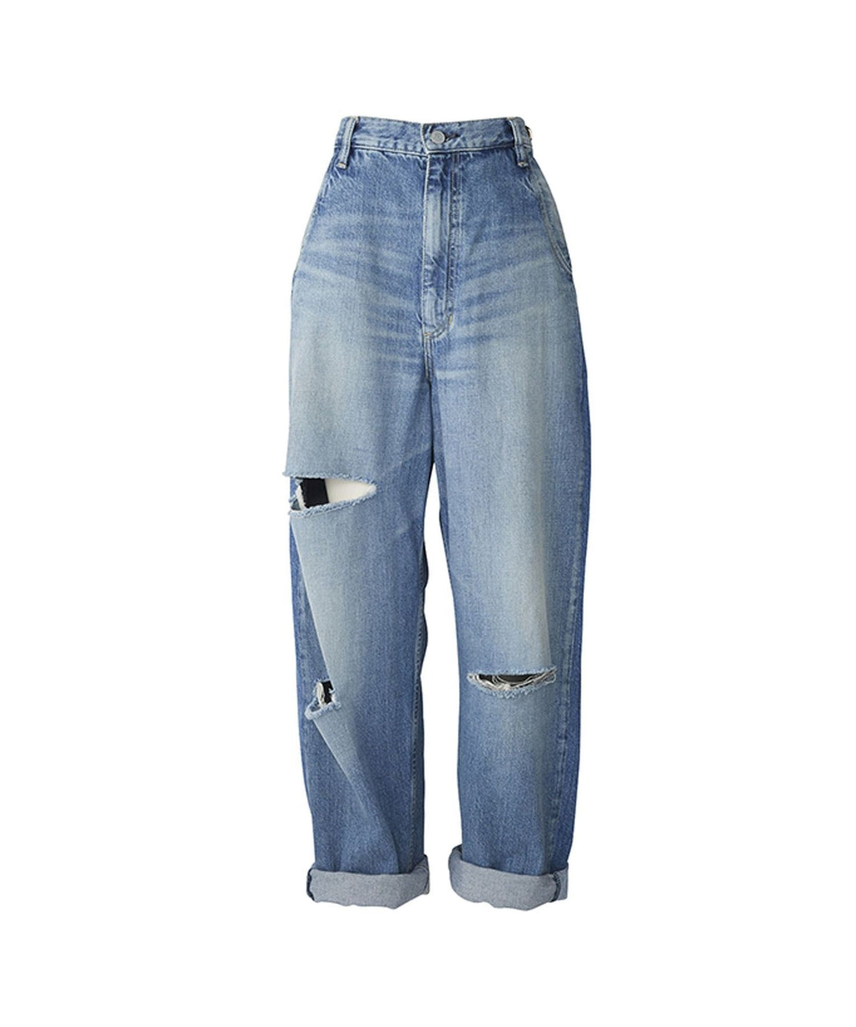 Resize Denim Straight Pants