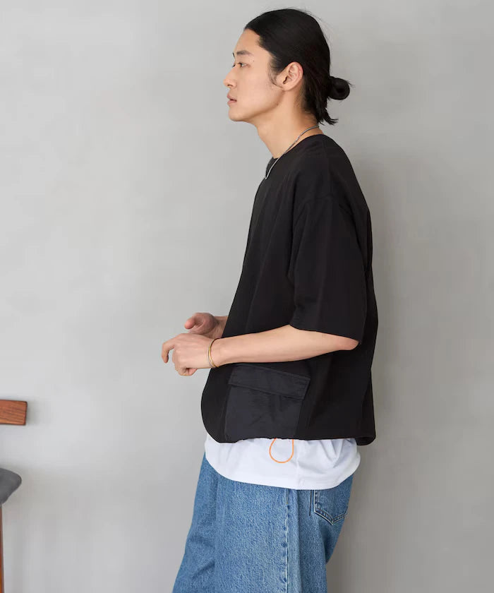 6 Ounce Side Pocket Spindle Short Sleeve T-Shirt / Big Silhouette