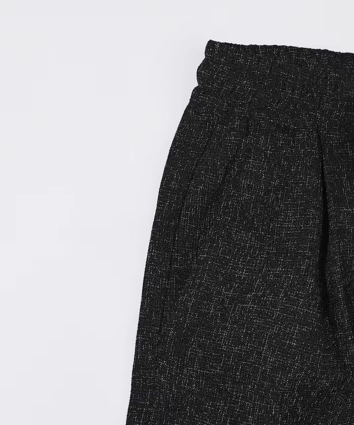 Dry Touch Summer Tweed Spindle Easy Wide Pants