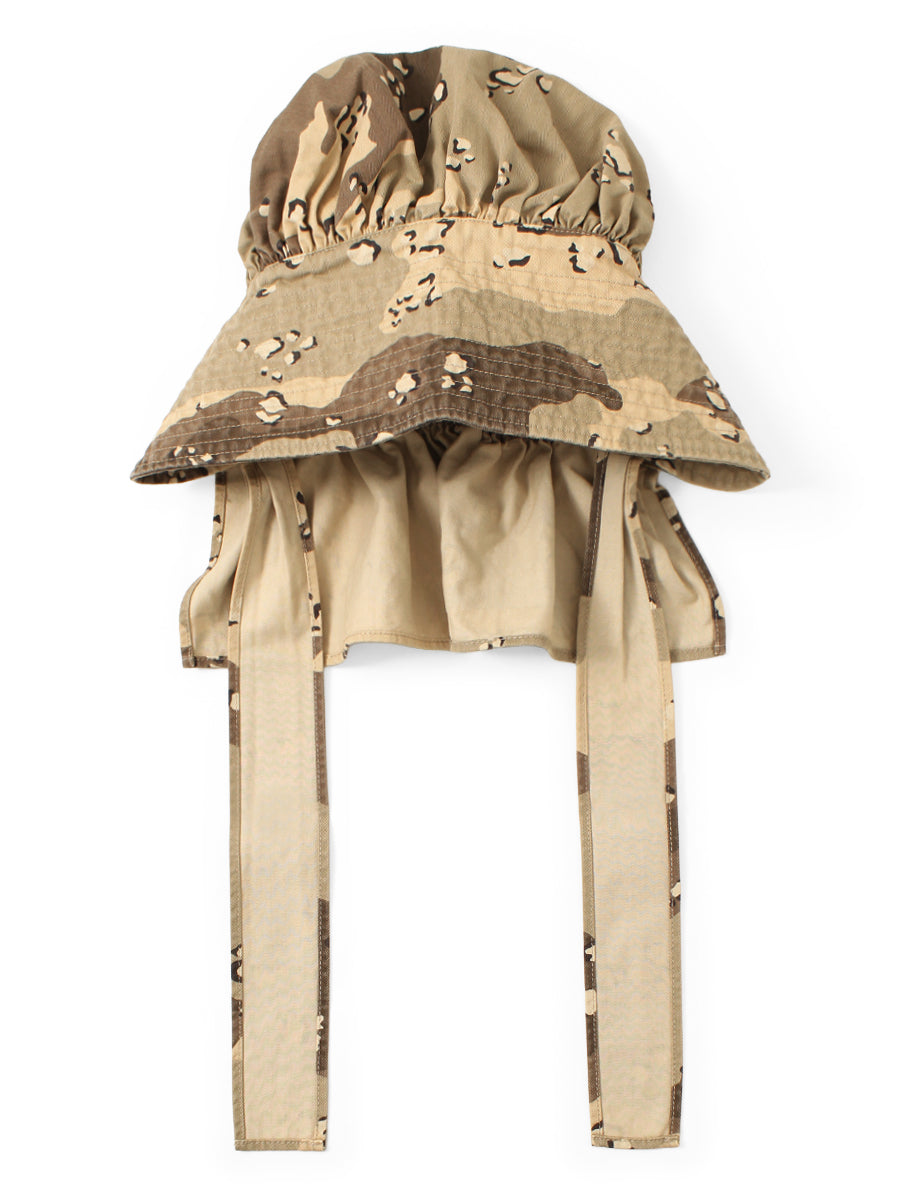 Cotton Herringbone Chocolate Chip Camouflage Pattern FARMY-HAT