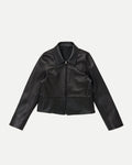 ZIP UP LEATHER JACKET