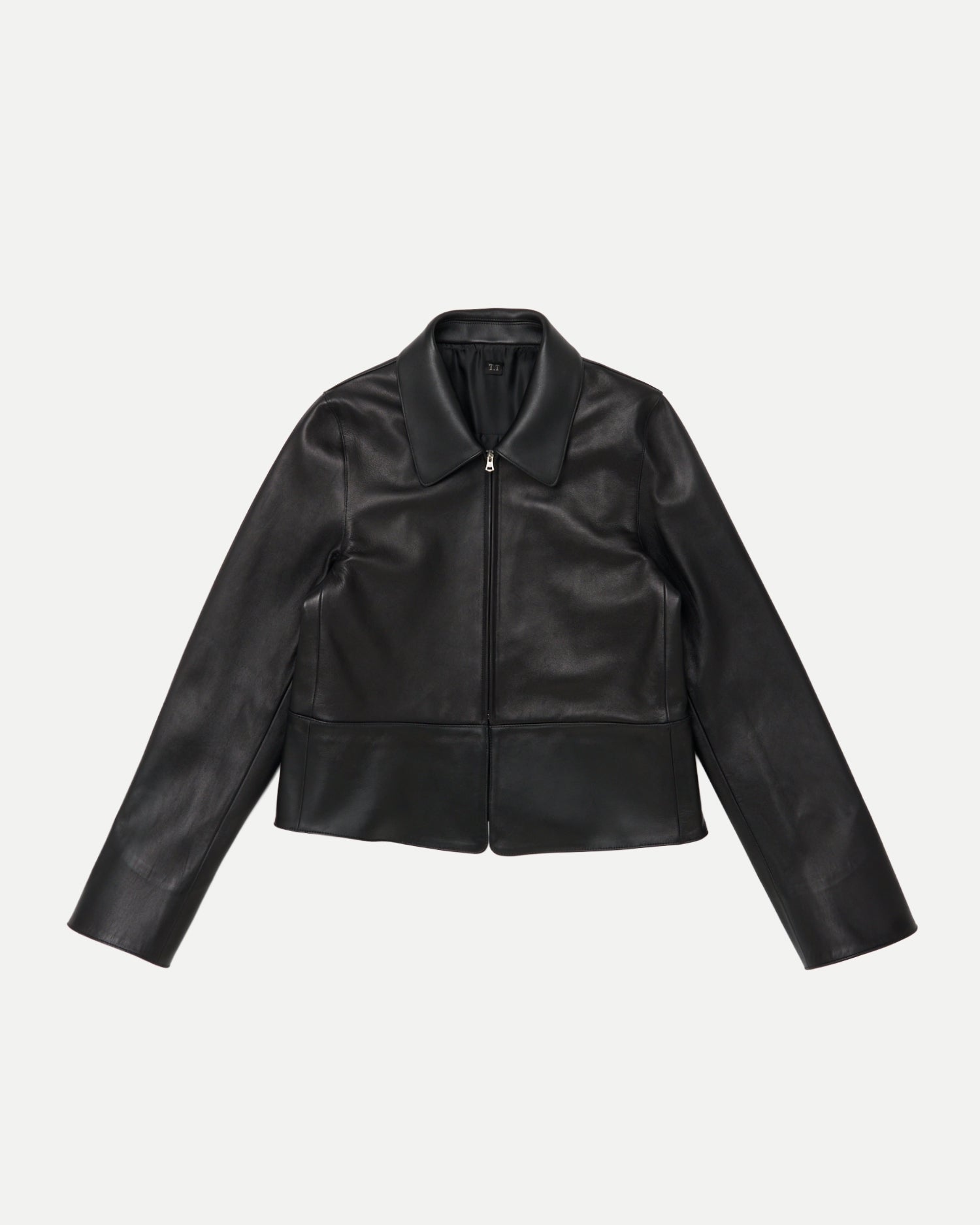 ZIP UP LEATHER JACKET