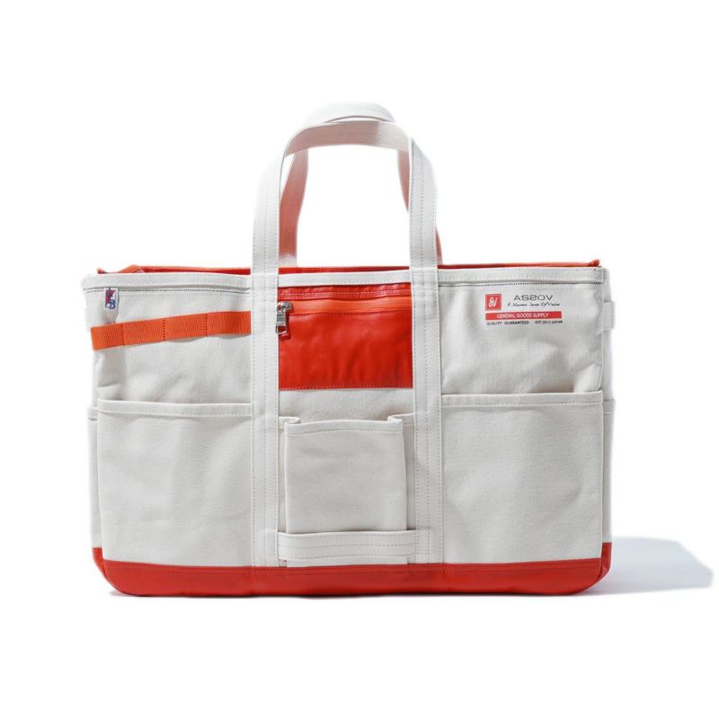 ALBERTON CANVAS TOTE sizeM/ORANGE