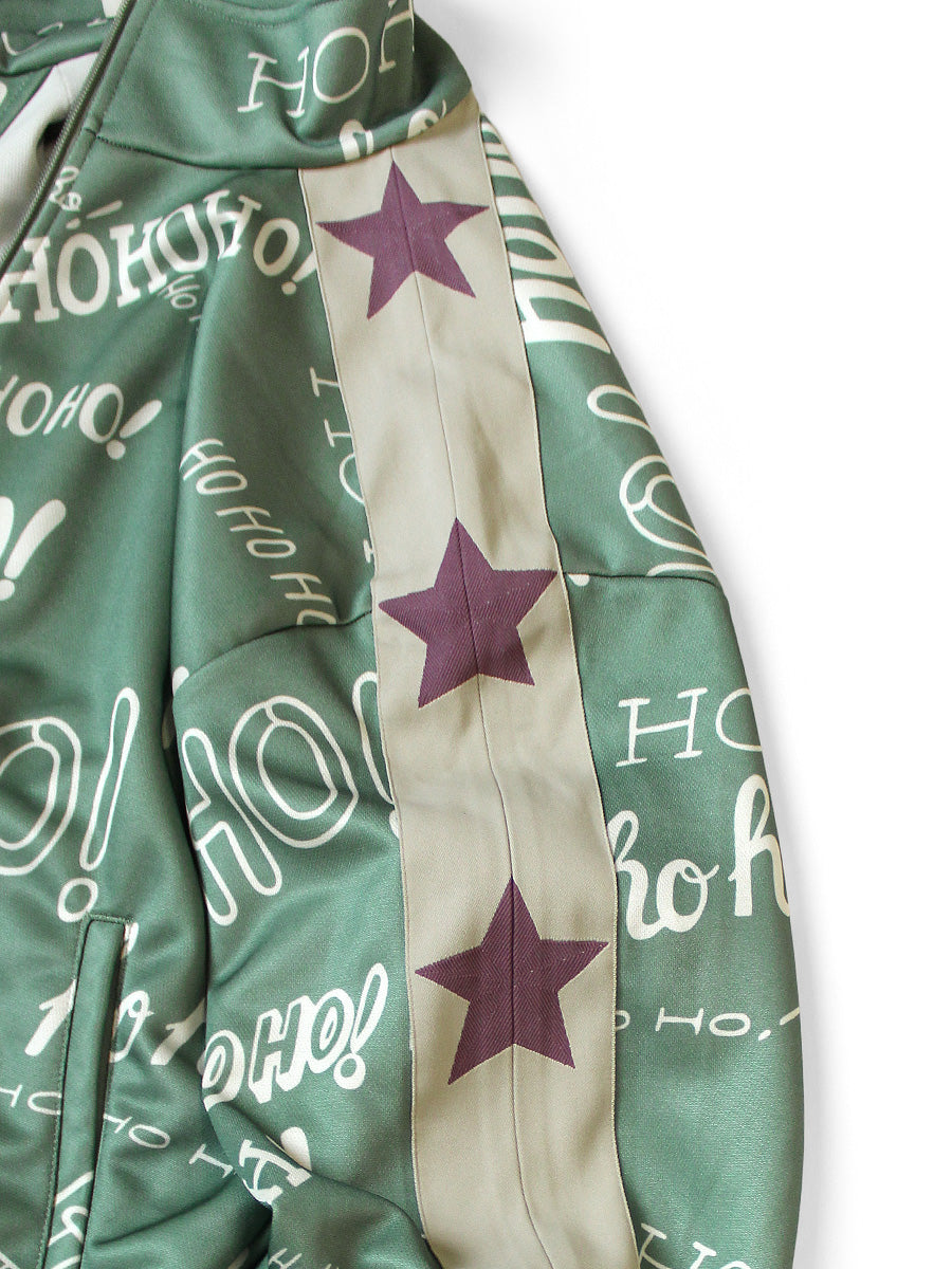 Smooth Jersey HOHOHO Pattern Track Jacket