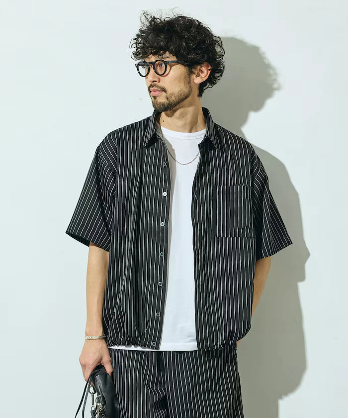 Spindle Stripe Short Sleeve Shirt / Compatible with Setup