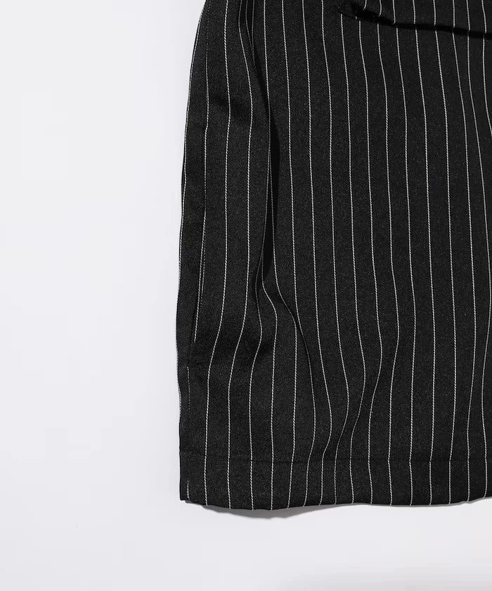 Stripe Shirt Blouson / Setup Compatible / Layer / Relaxed Fit