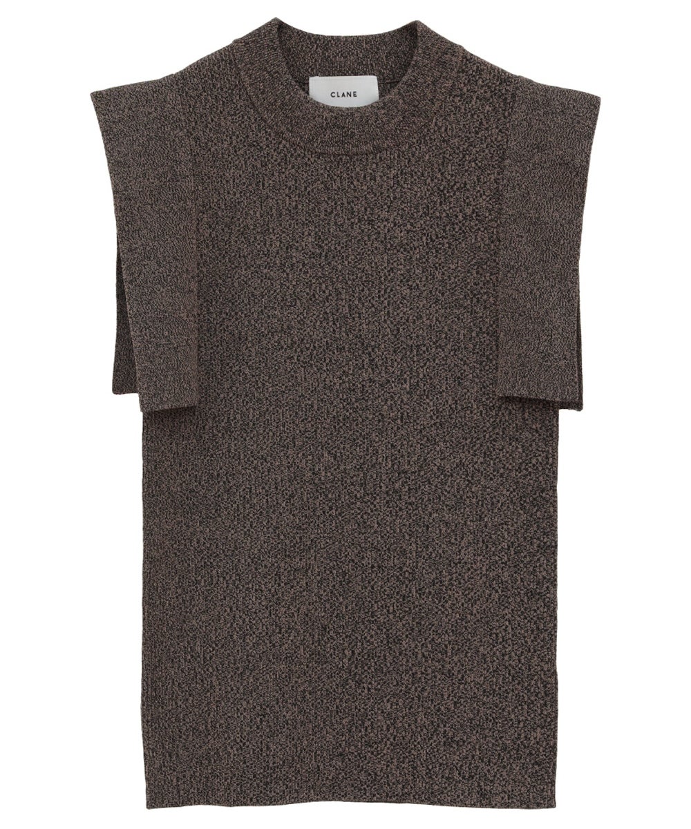SQUARE SLEEVE KNIT TOPS